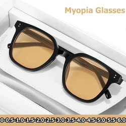 Fashion Myopia Sunglasses For Men Women Oversized Outdoor Driver Sunglasses UV400 Near Sight Glasses Diopter 0 To -6.0