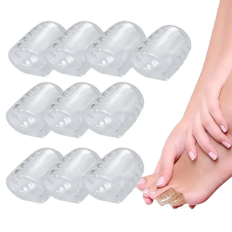 Toe Covers Silicone Breathable Anti-Friction-Toe Covers 10 Pcs Elastic Toe Caps Soft Toe Cover Protector For Ingrown Toenails