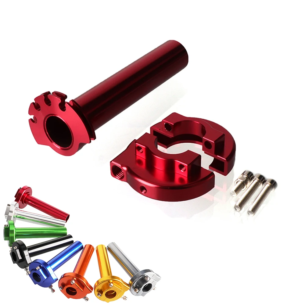 Manillar de agarre de acelerador Universal para motocicleta, 7/8 ", 22mm, ajuste del acelerador para motocross, Scooter, ciclomotor, Dirt Bike, Quad, piezas de ATV