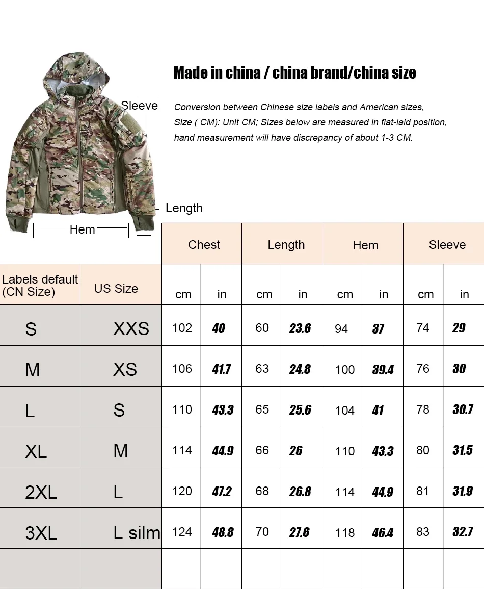 KIICEILING MP-UF1 Hiking Hunting Tactical Jackets For Men Spring And Autumn Warm Fleece Windproof Breathable Windbreakers Coat