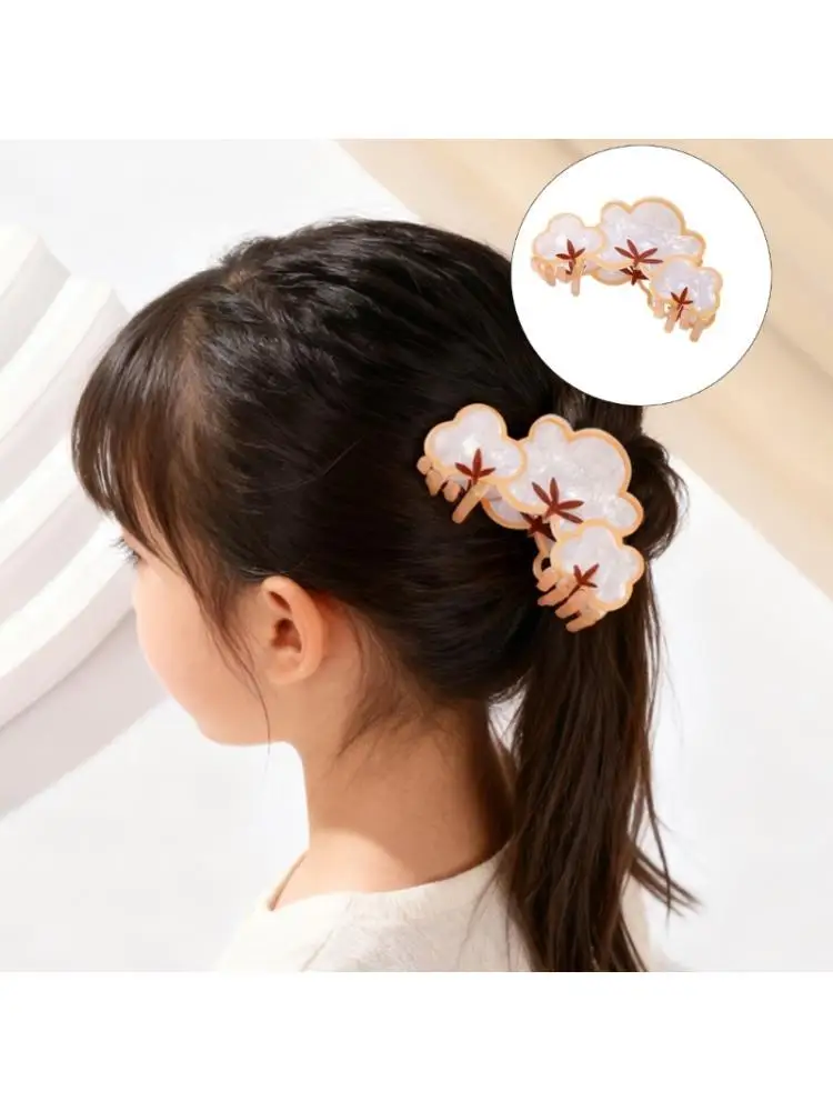 

39BD Trendy Cloud Hair Claw Clip Lightweight Tree Trunk Charm Hair Barrettes