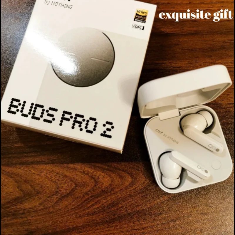 

Беспроводные наушники CMF Buds Pro 2 с активным шумоподавлением, Hi-Res Audio, подключением к двум устройствам, усиленным басом для игр