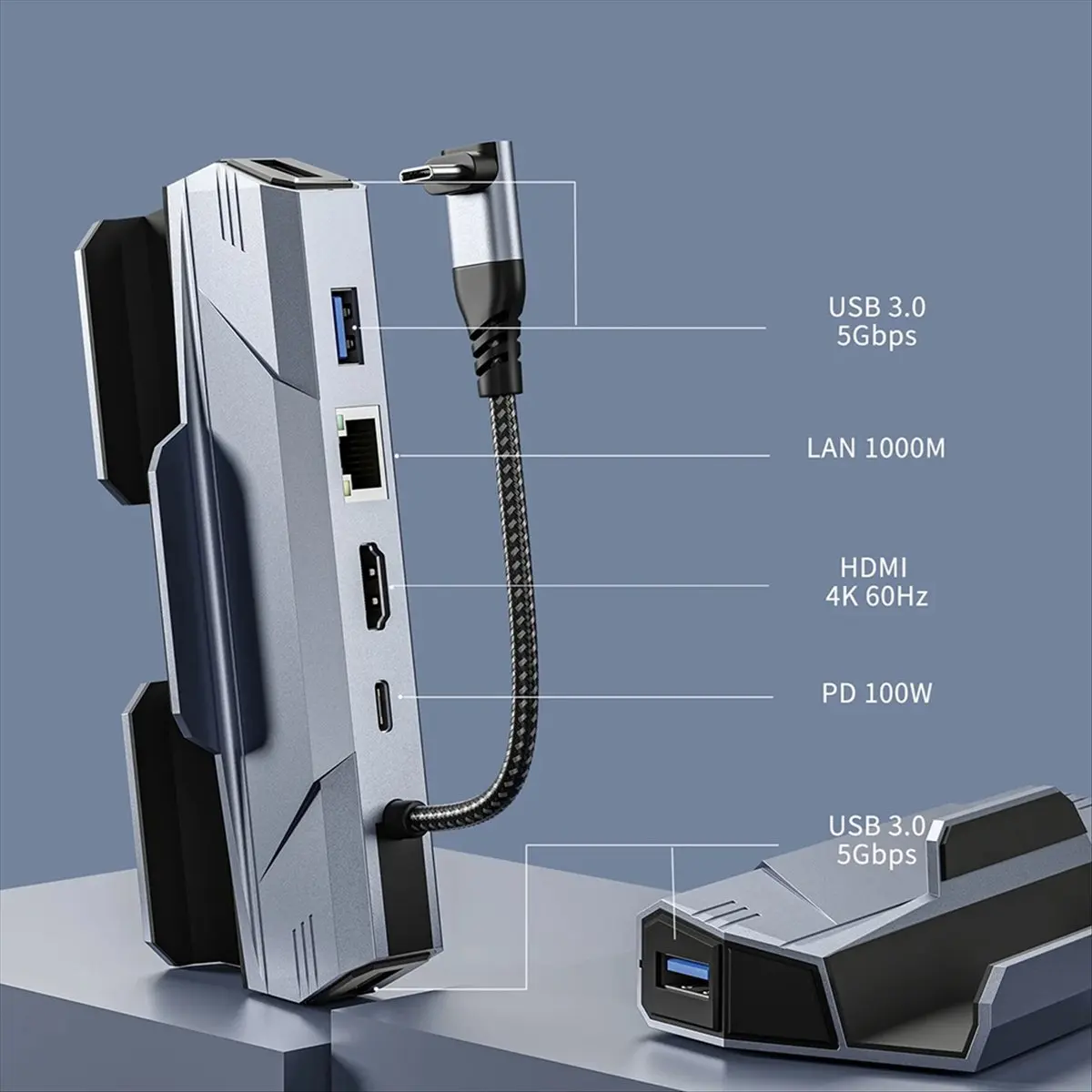 dt1791-mon6-en-1-hub-usb-c-estacion-de-acoplamiento-usb-c-a-hdmi-compatible-con-4k60hz-rj45-pd100w-usb-30-aleacion-de-aluminio-extendido
