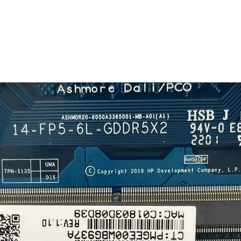 

Mainboard For HP 14-DK 245 G7 6050A3365001-MB-A01 Laptop Motherboard With 3050U/R3/R5 CPU 100% Full Tested Working Well