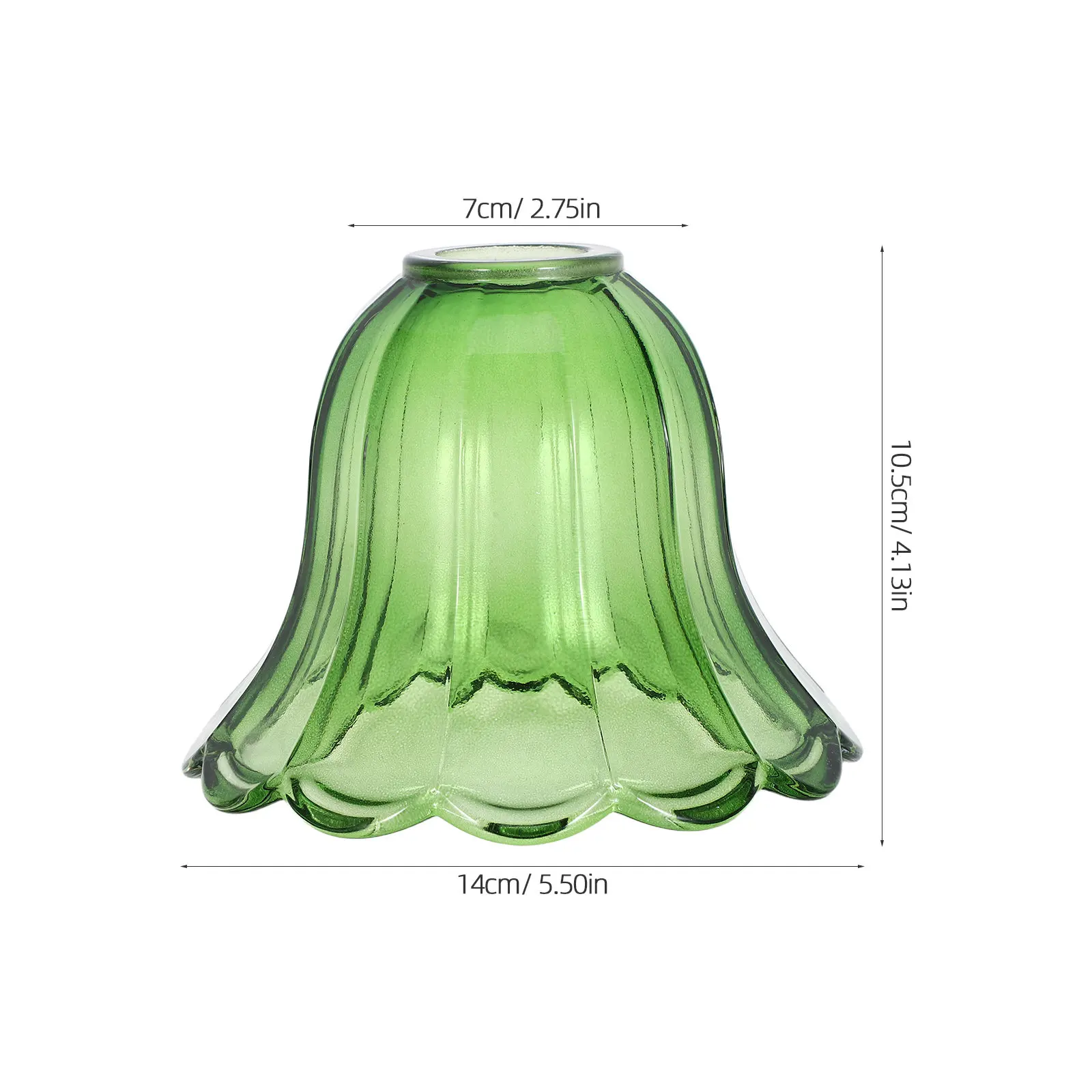 Small Art Blown Glass Lamp Shade Flower Replacement Floor Lamp Table Wall Sconce Chandelier Decor 140x100cm Rustic Lampshade