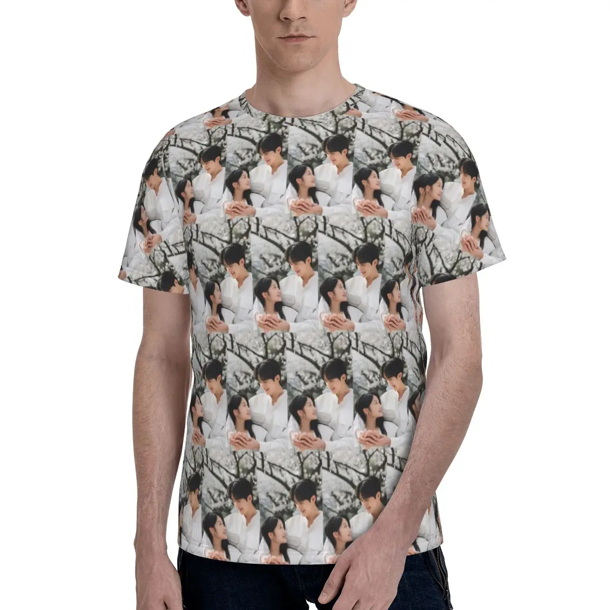 Lovely Runner K-drama Byeon Woo Seok T-Shirt for Men Cotton T Shirts Men's Short Sleeve Round Neck Summer Clothes Tops