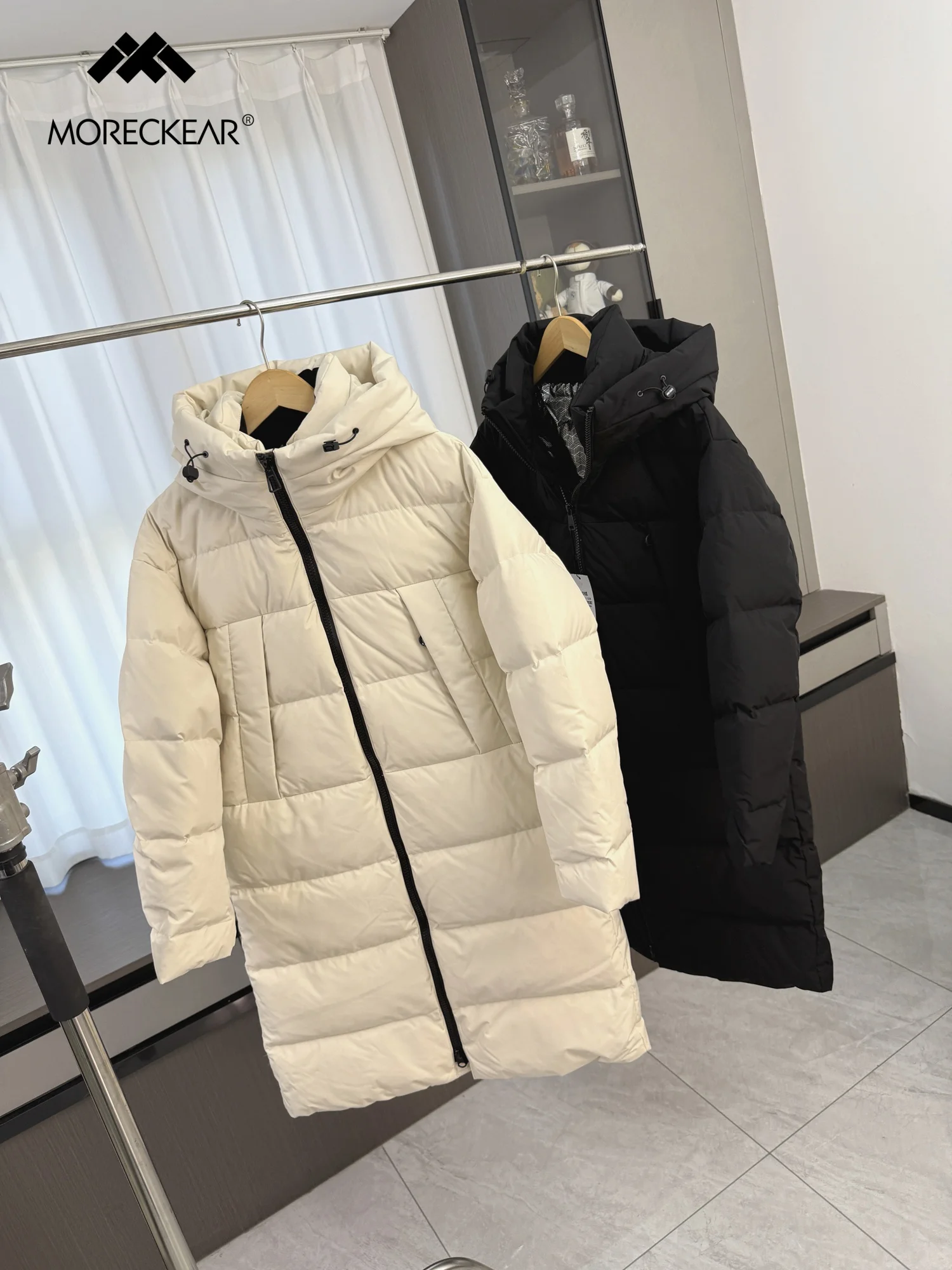 

Graphene Heated down Jacket Men's Winter Outerwear Long Coat Anti-Cold Outdoor Warm Thickened Loose Fit Duck down Vest