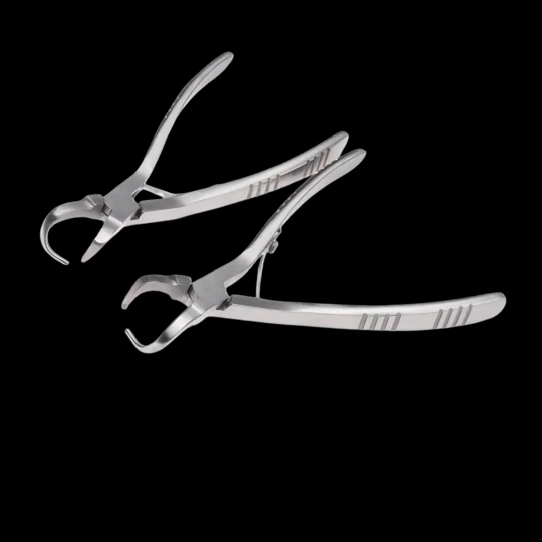 2Pcs Dental Crown Remover Plier Extractor Forcep Stainless Steel Surgical Instrument
