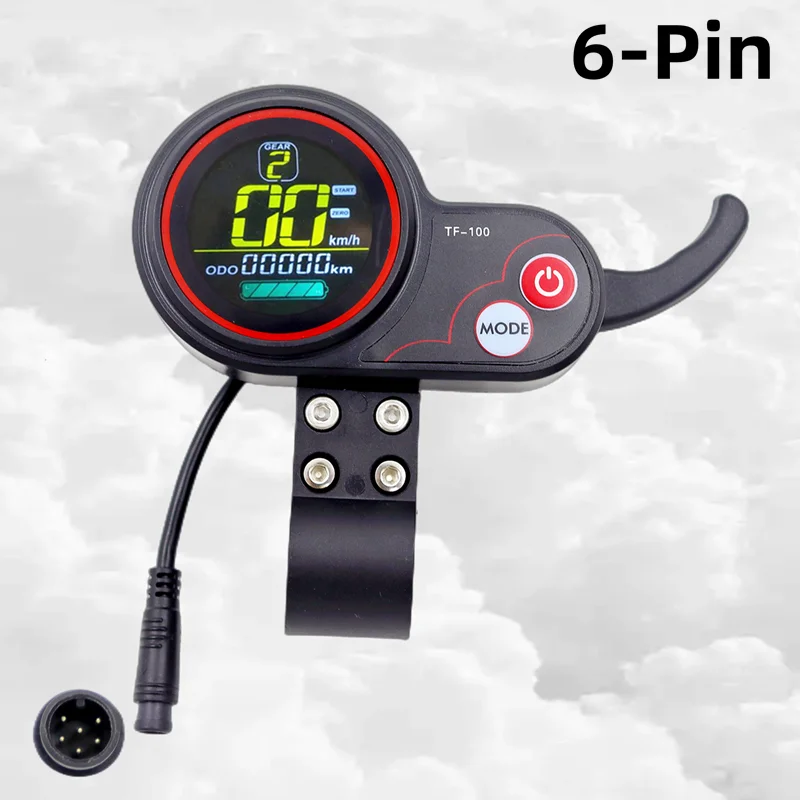 USB Charging Scooter Display Panel 36V48V TF‑100 Display 5/6 Pin Communication Instrument For KUGOO M4 Electric Controller