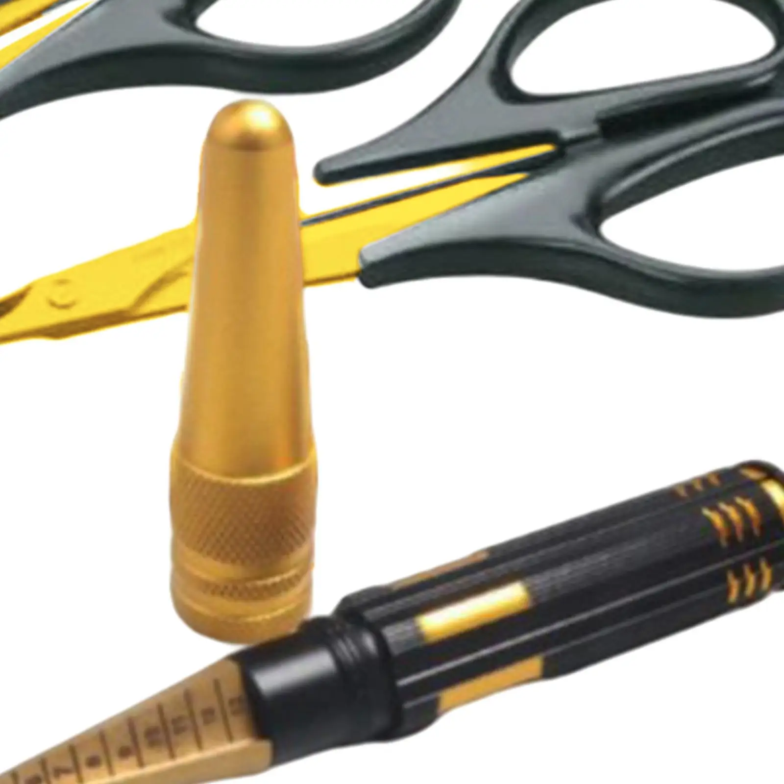 Curved Scissors with Straight Scissors and Hole Puncher Reamer for RC Car Body Shell DIY Drilling Tool Kit