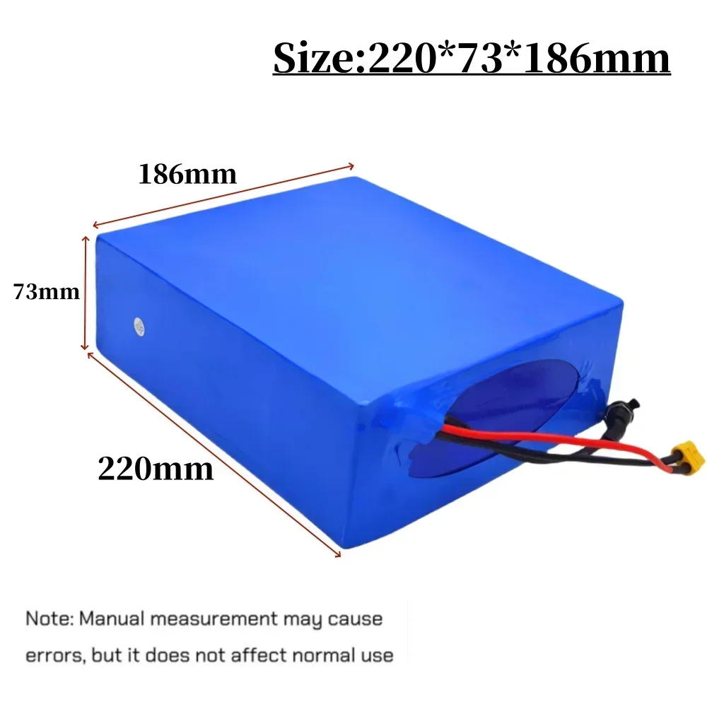 21700 10S8P 36V 50AH lithium battery pack, 1500W high-power built-in BMS, suitable for various energy storage backup