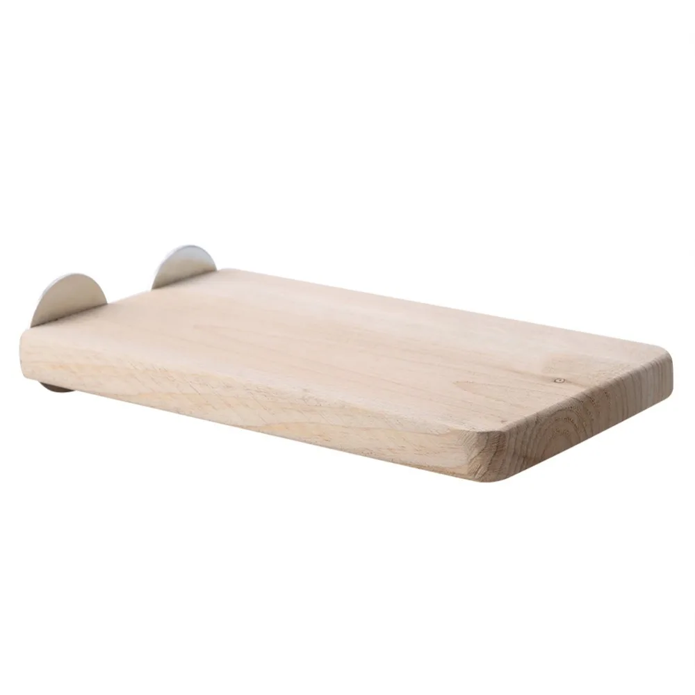 Portable Wood Wood Pet Platform Rectangular Claw Grinding Natural Wood Springboard Pet Jumping Toy Pet Cage Accessory