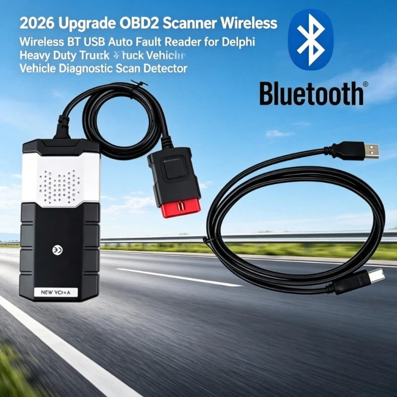 2026 Upgrade OBD2 Scanner Kabelloser BT USB Auto-Fehlercodeleser für DPF Regeneration Schwerlast-LKW Fahrzeugdiagnose-Scanner