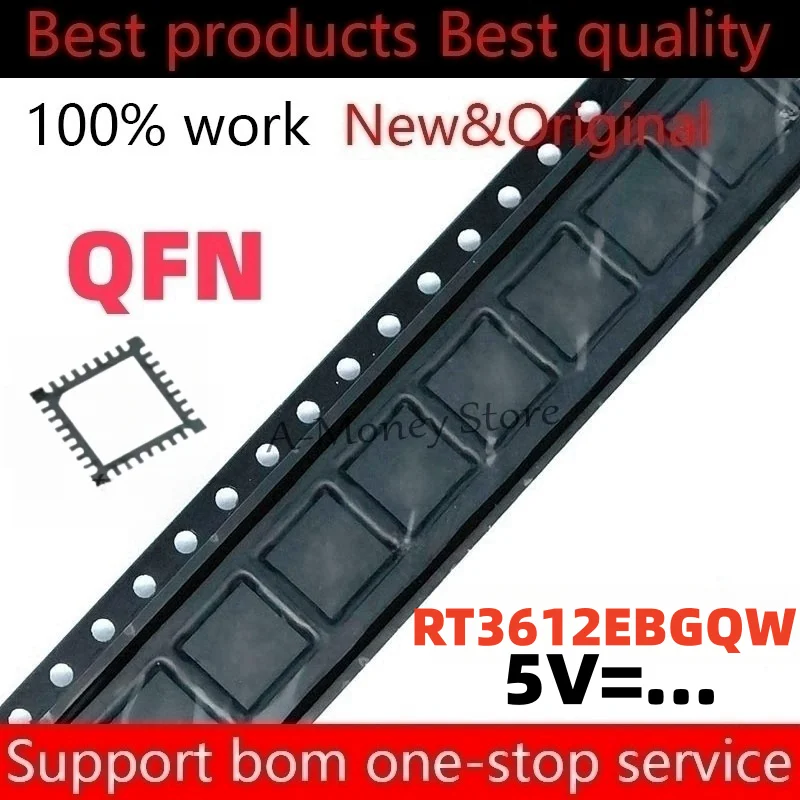 

(5-10pcs)RT3612EBGQW RT3612EB 5V=6H 5V= QFN-32