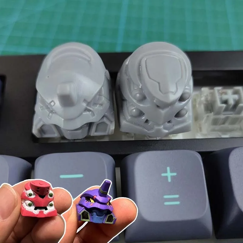 

EVA NGELION-01 DIY колпачок для клавиатуры, механическая клавиатура, перекрестная ось, персонализированная и креативная модель колпачка для ключей «сделай сам», универсальные аксессуары