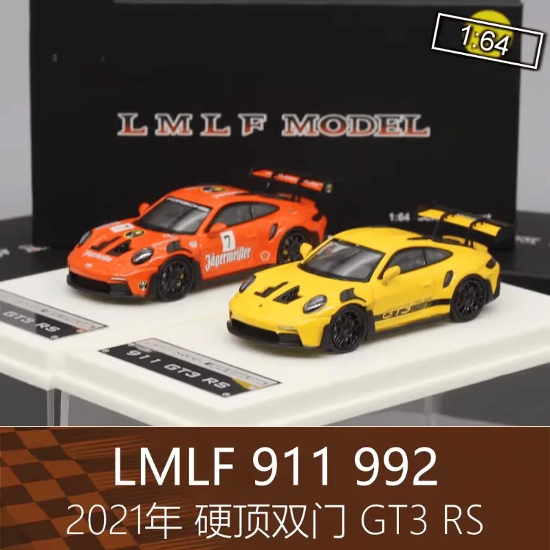 1:64 GT3 RS dwudrzwiowy hardtop 992, model samochodu sportowego z odlewu stopu, zabawka dla nastolatków, dekoracja dla dorosłych, prezent urodzinowy.