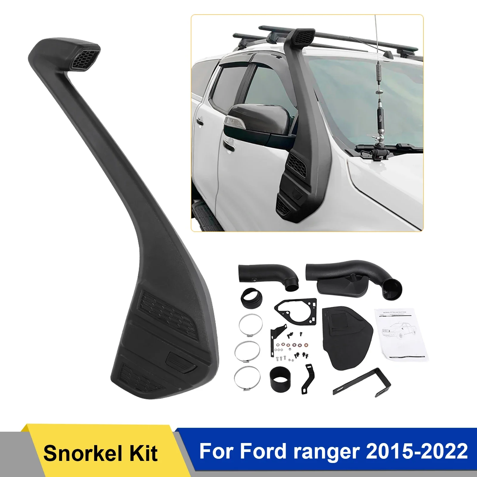 Air Intakes Parts snorkel kit for Ford ranger 2015 2016 2017 2018 2019 2020 2021 2022 PX XLT PX2 Diesel (not for 2.0 bi-turbo)