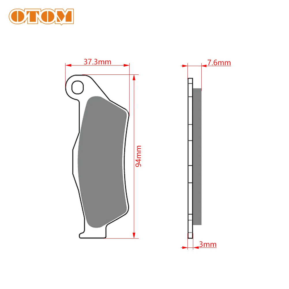 OTOM Front Brake Pads F04 Motorcycle Copper Sintering Disc Brakes Disks For KTM SX SXF XC XCF XCW EXC MXC HUSQVARNA FC FE TC TE