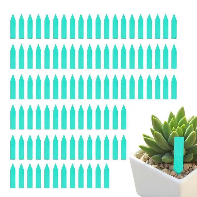100Pcs 5*1cm Waterproof Plastic Plant Tags Garden Plant Labels Nursery Markers Flower Pots Seedling Labels Tray Garden Tools