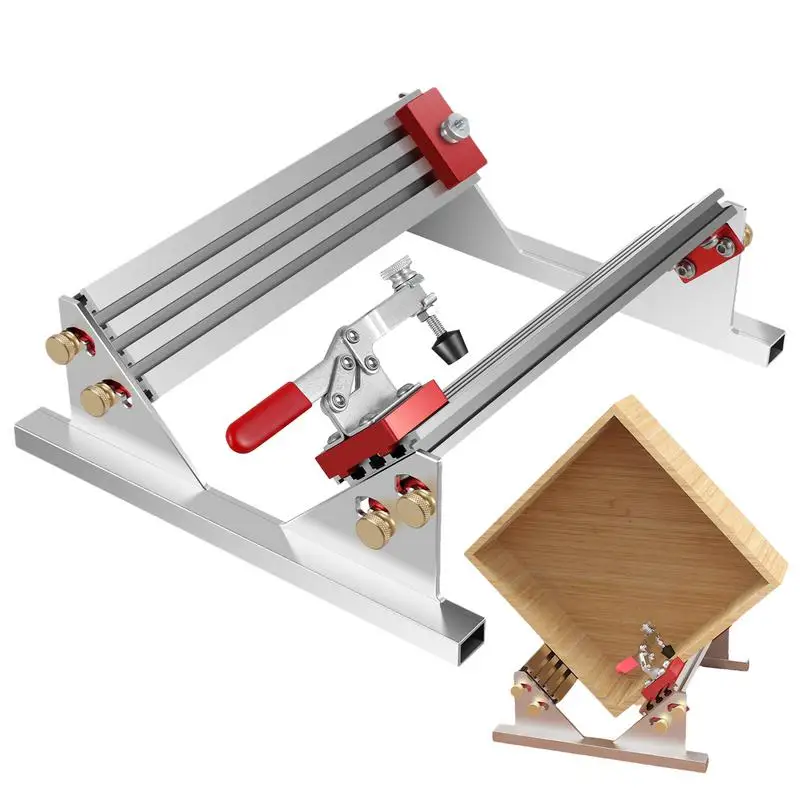 

Adjustable Spline Clamp Table Drawer Clamp Positioner With 4 Limiters Multi-size Drawer Slide Clip Right Angle Positioning Clip