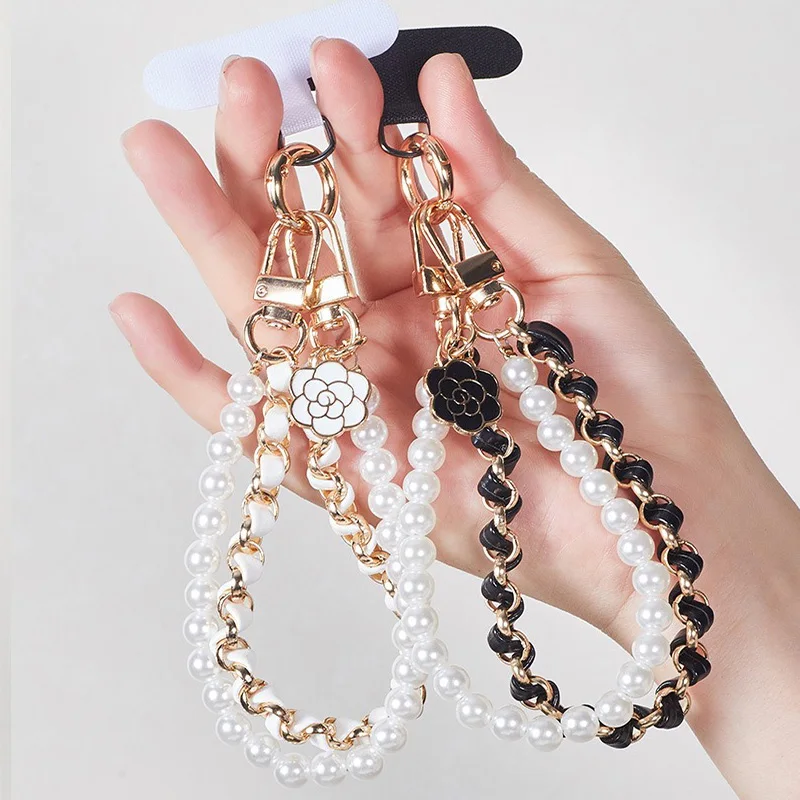 

Кукла против потери, жемчужное ожерелье, универсальный ремешок для мобильного телефона, ремешок на запястье для мобильного телефона, цепочка для сотового телефона, бусины SJGS19