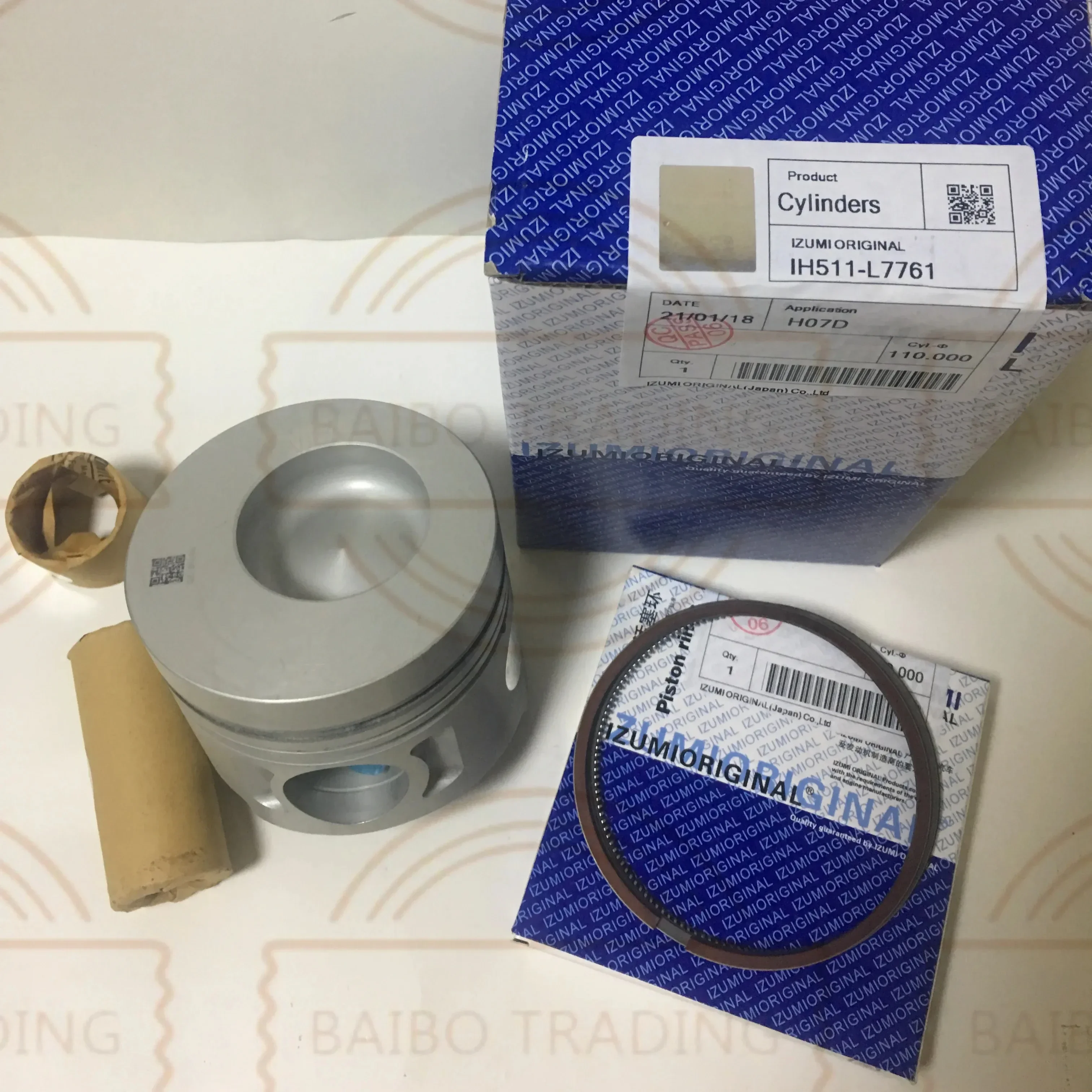 

Popular Hot sell Japanese quality H07D bus engine overhaul rebuild kit 13216-1980 engine liner kit piston set for HINO bus