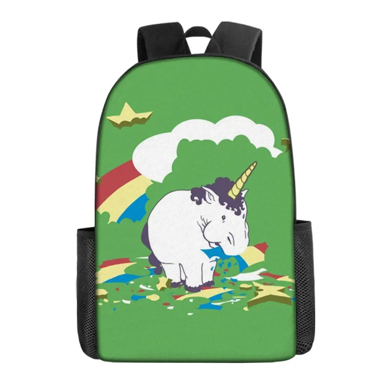 

Anime Cartoon Unicorn Printed Backpack Children School Bags Students Bookbag Teenager Boys Girls Casual Shoulder Rucksack