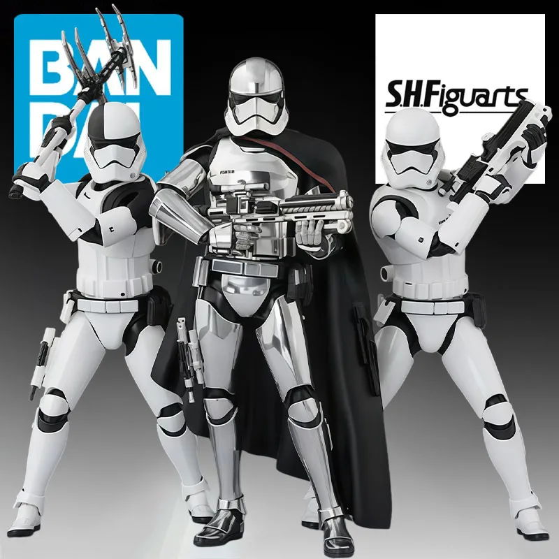 BANDAI S.H.Figuarts Set Especial de Stormtrooper del Primer Orden, Capitán Phasma, Ejecutor del Primer Orden, Figuras de Acción Articuladas