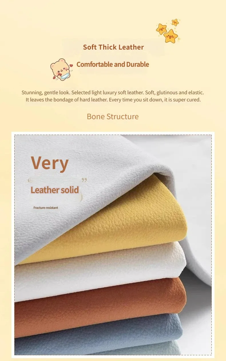For AIMA Luna PRO E-Bike Seat Cover Thick PU Leather Anti-Slip 3D Grain Easy Clean All Seasons Elastic Cushion Cover
