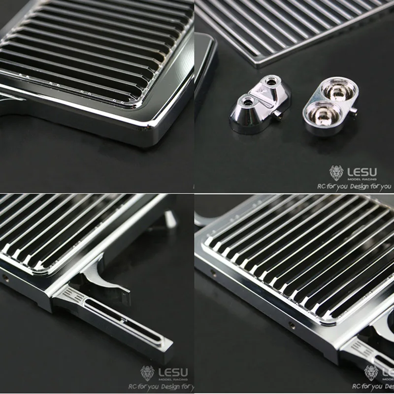 LESU Metal Front Grille Bumper for 1/14 TAMIYA RC King Hauler Grand Hauler Tractor Truck DIY Model Car