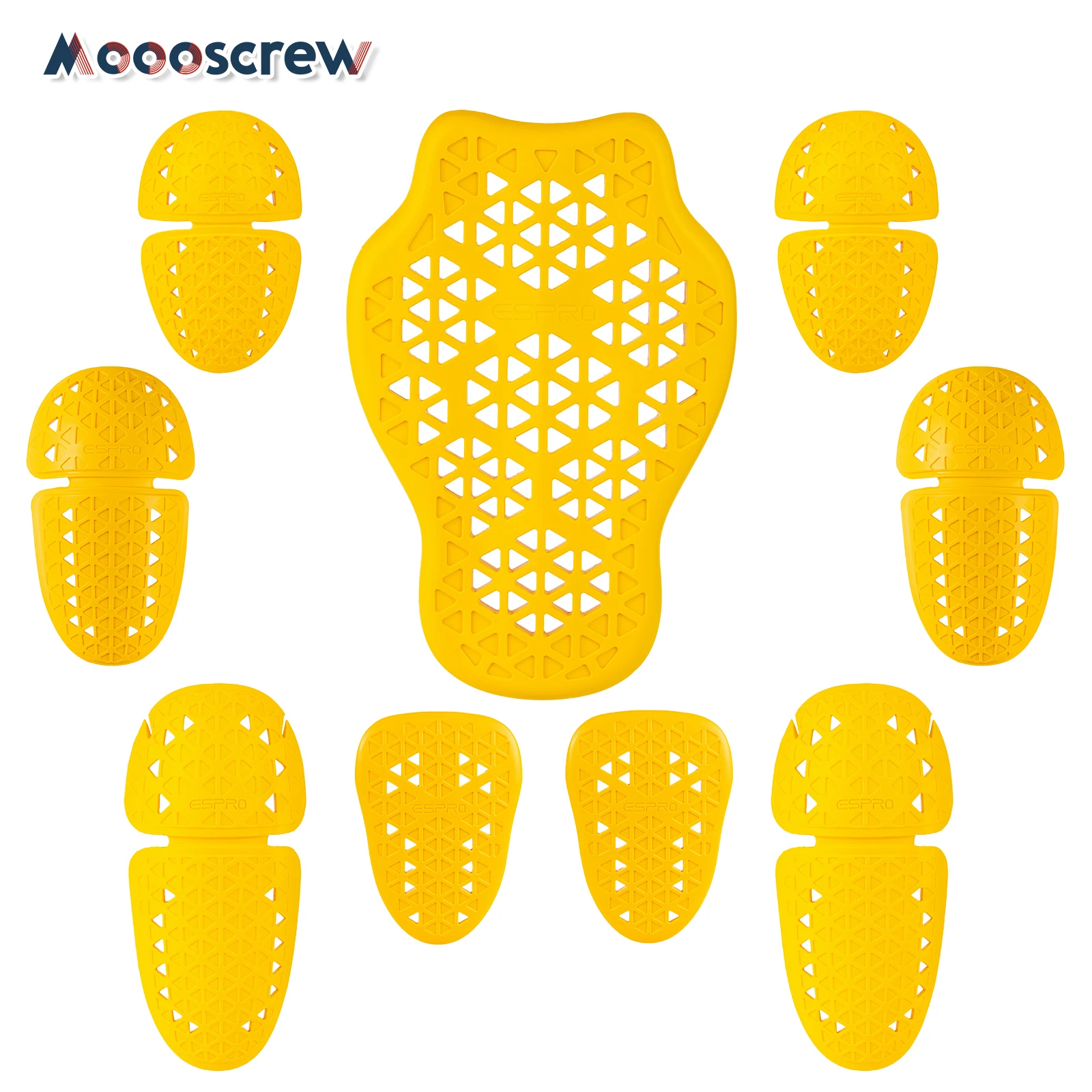 

CE Level 2 Motorcycle ArmorInsert Full SetBack Spine Protector Anti-Shock Motorbike Jacket ProtectiveAccessoriesfor Rider Safety