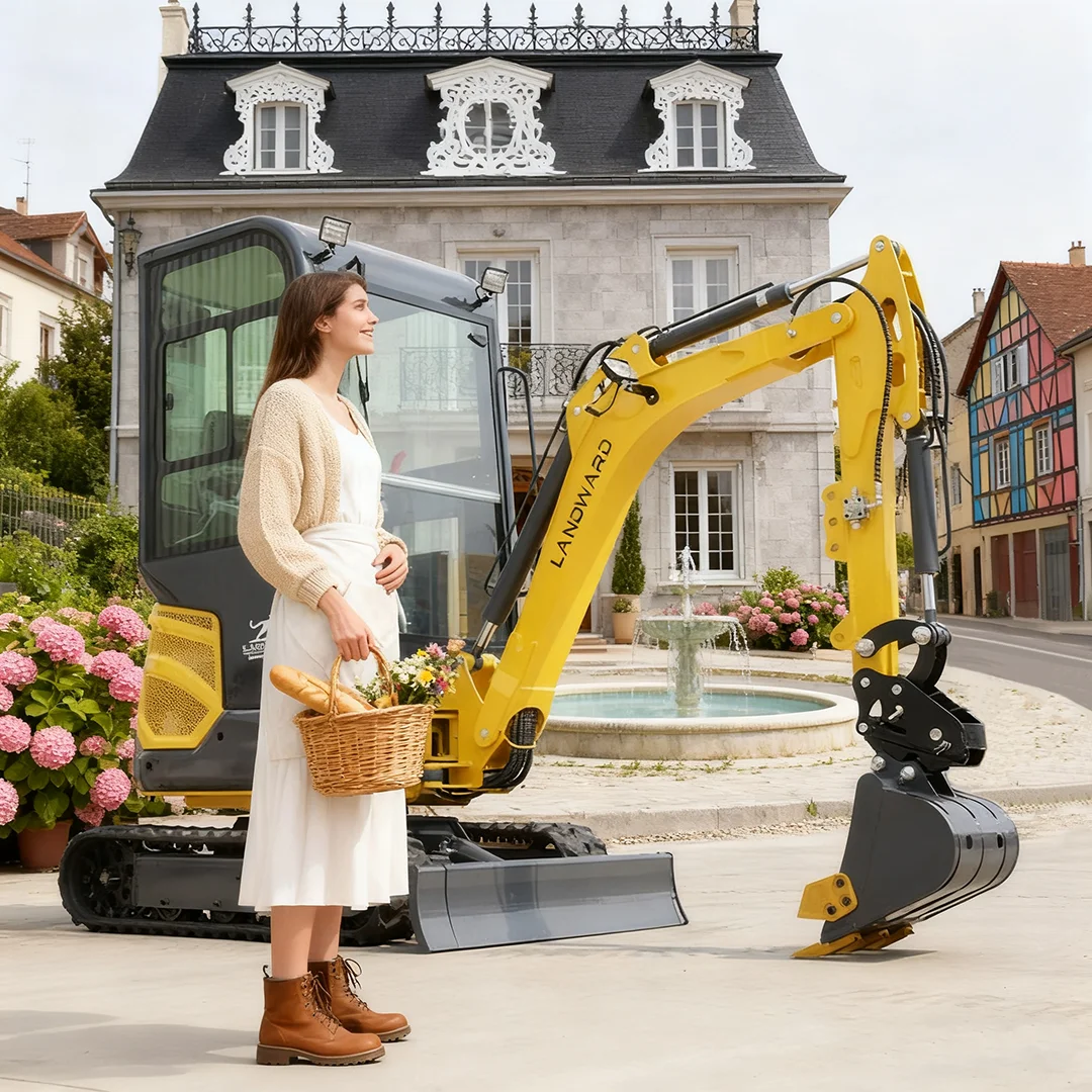 

Factory Directly Sale 1.8 Ton High Quality Mini Digger Home Garden Use Small Hydraulic Excavator Micro Crawler Bagger Customized