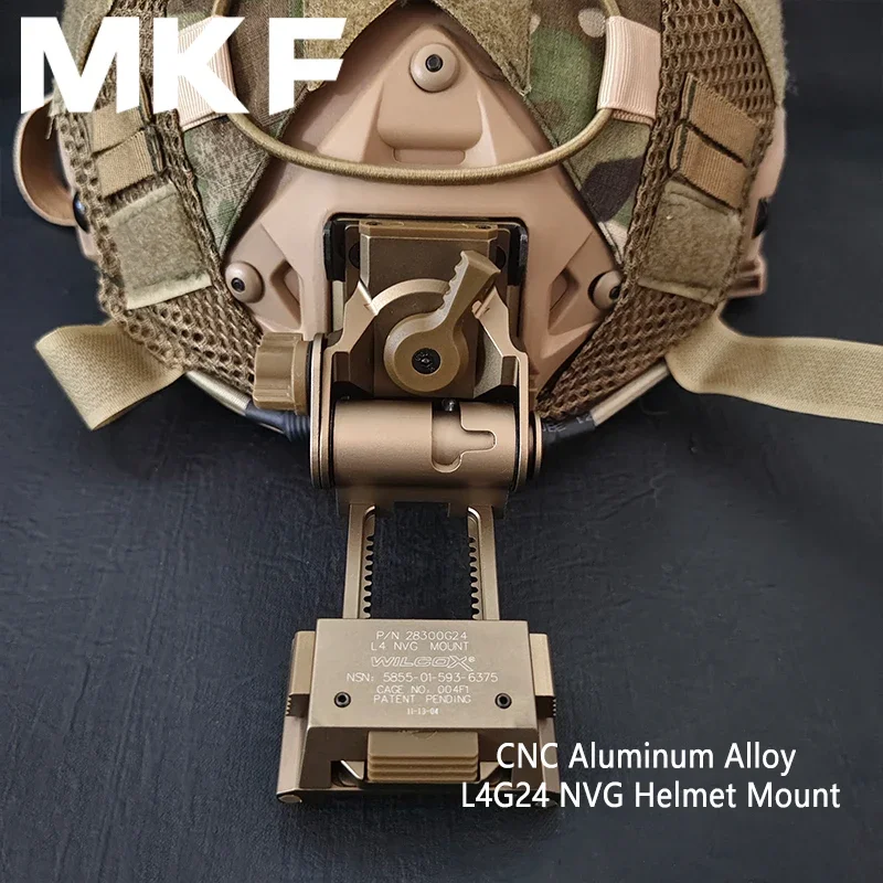 

Держатель кронштейна Tactic L4-G24 L4G24 NVG для Pvs14 PVS15 PVS18 GPNVG18 Goggle Night Vision Stent Skip Fast OPS Запчасти для шлема