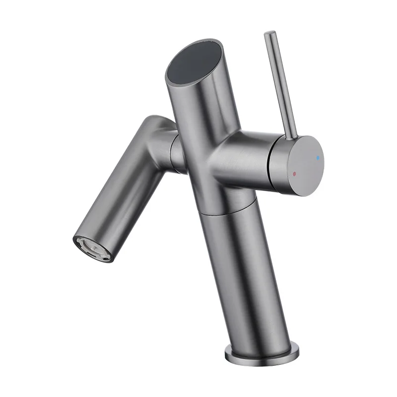 

Plumbing hardware foreign trade cross-border all-copper robotic arm hot and cold basin faucet universal bathroom faucet