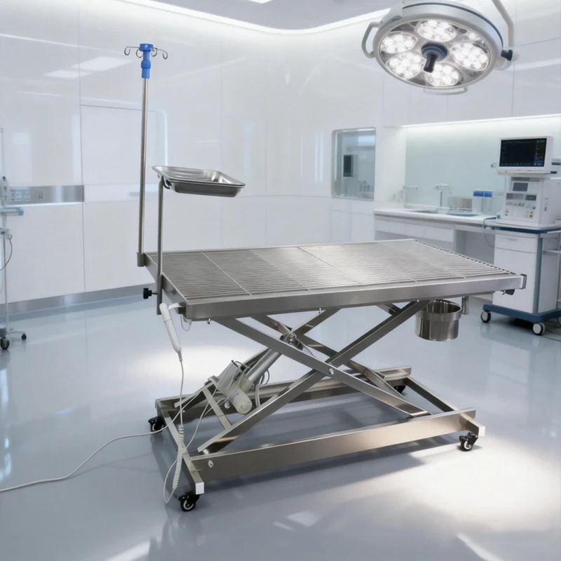 Electric Lift Veterinary Table Stainless Steel Multi Function Operating Table for Veterinary Hospital Use