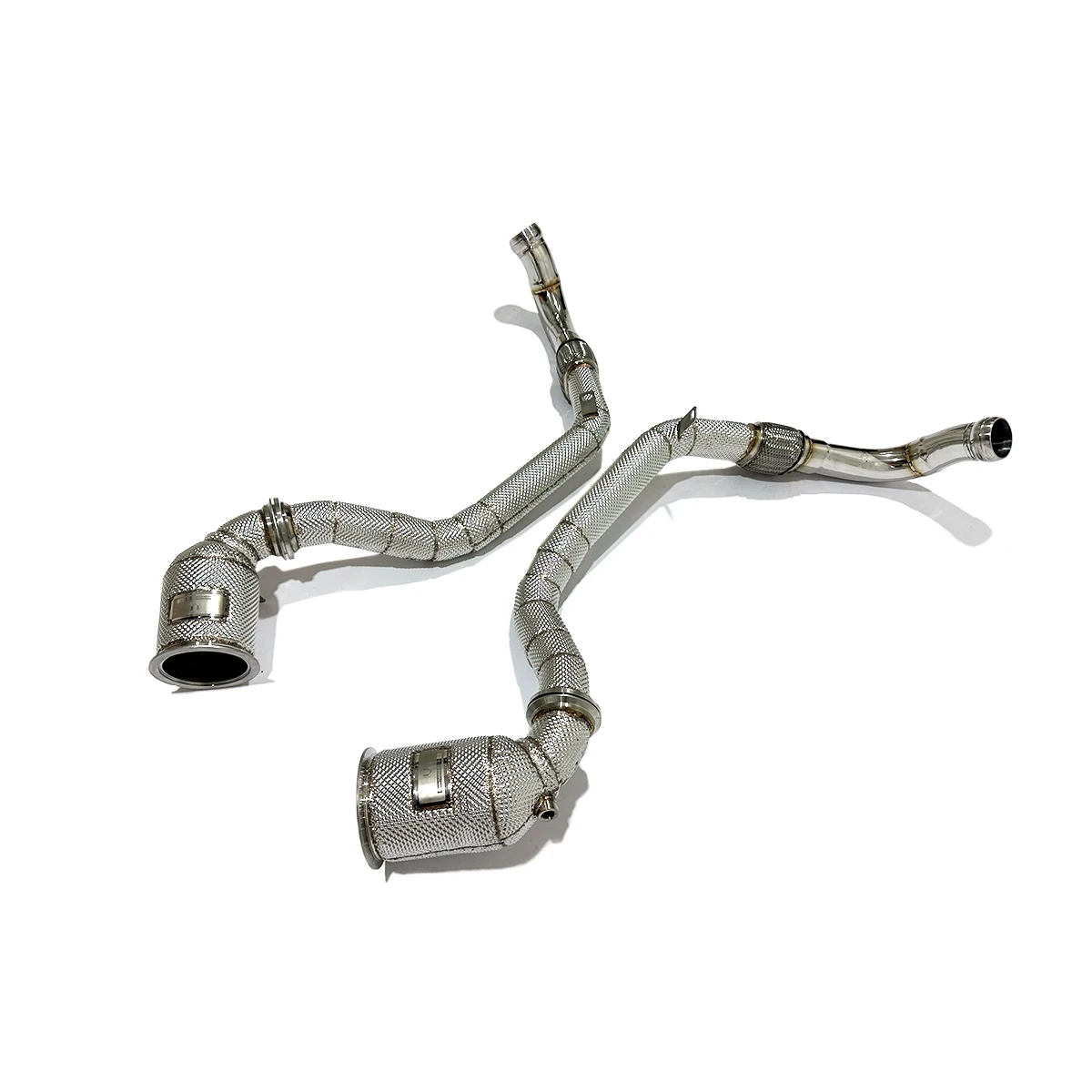 

UNIQUE Designs 2019-2023 Bentley continental GT V8 4.0T T304 stainless steel WITH HEAT SHIELD Metal catalytic Downpipe