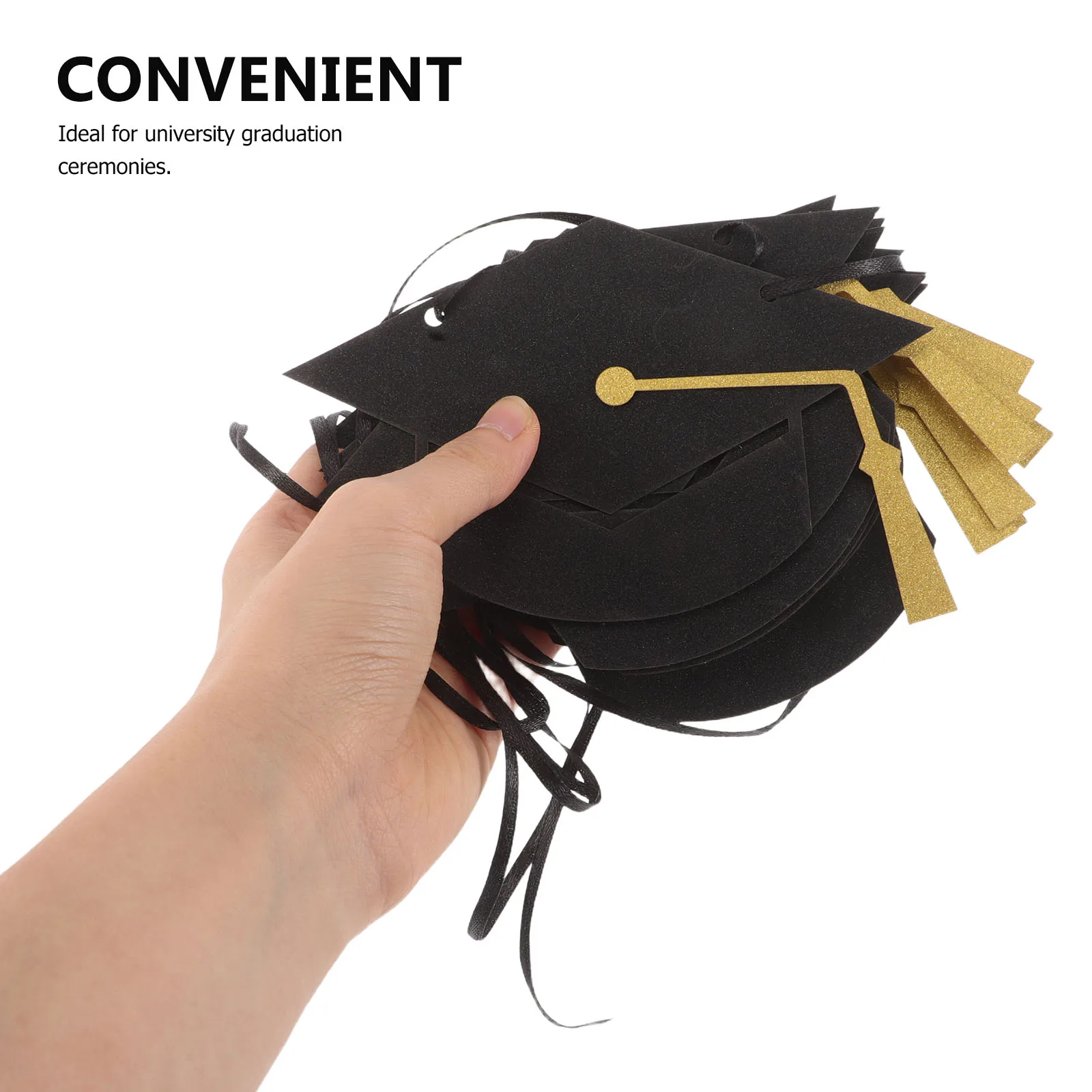 

2 Pcs Doctor's Hat Graduation Season Flag Nurse Paper Congratulations Graduate Banner