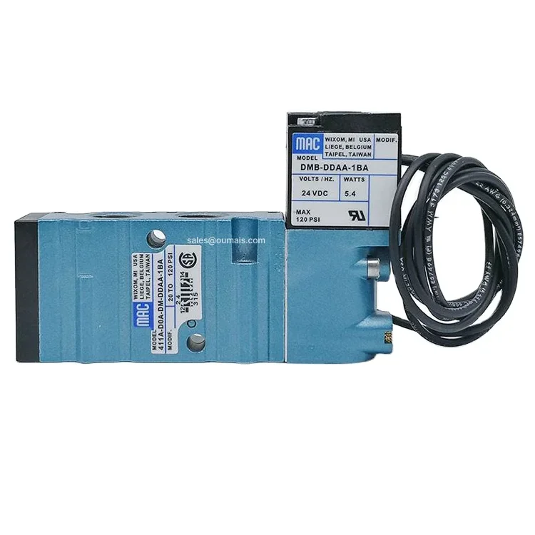 

MAC 411A-D0A-DM-DDAA-1BA Solenoid Valve Small 4-way Solenoid Valves 1/8" Mac