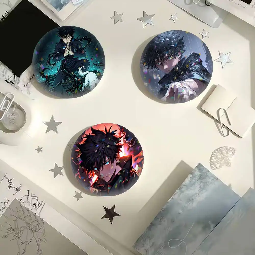 Fushiguro Megumi Jujutsu  25 32 44 58 75mm Badges Personalized Round Brooches Pins Accessory Gift