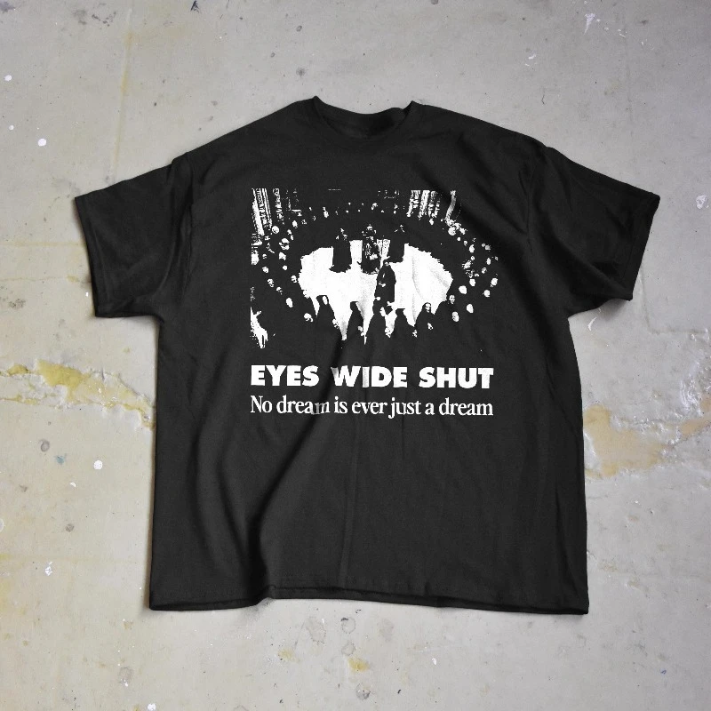 Camiseta Eyes Wide Shut, camiseta con diseño de película de Stanley Kubrick, camiseta de algodón holgada y transpirable unisex con gráfico de cine de culto para verano