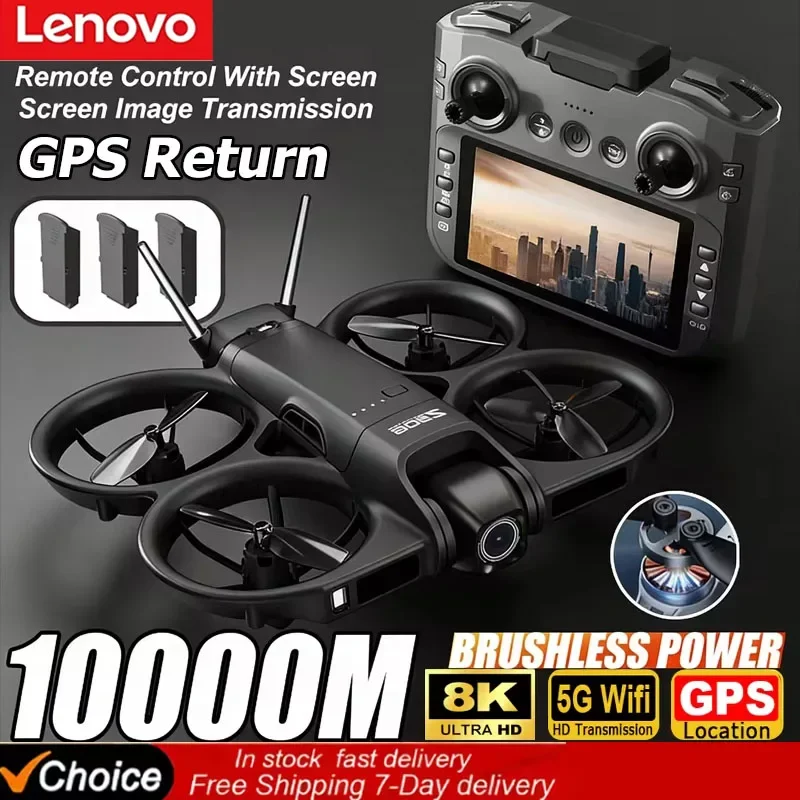 

Lenovo Z906 Mini GPS FPV Drone 8K 4K HD Camera Laser Obstacle Avoidance Optical Flow Brushless Motor Foldable RC Quadcopter
