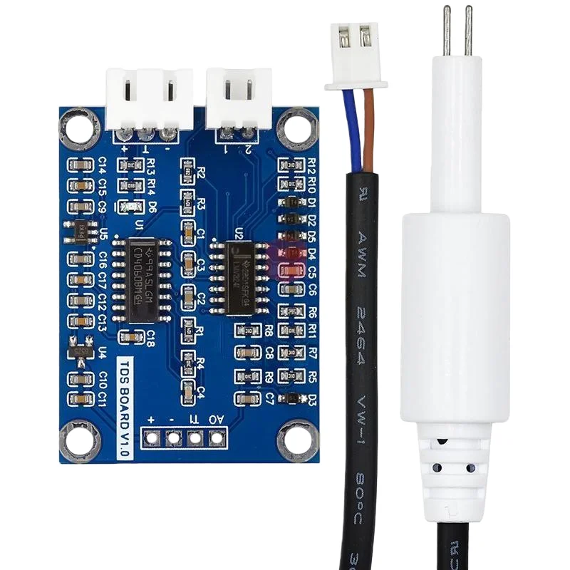 TDS sensor module, analog signal, dissolved solids, water quality detection, suitable for 51/stm32
