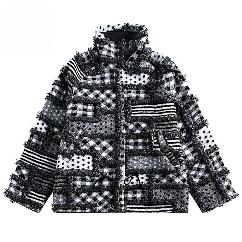 

Winter Jackets Men Thicken Plush Warm Parkas Coats Two Piece Warm Oversized Padded Jackets Streetwear Harajuku Jackets Outwear