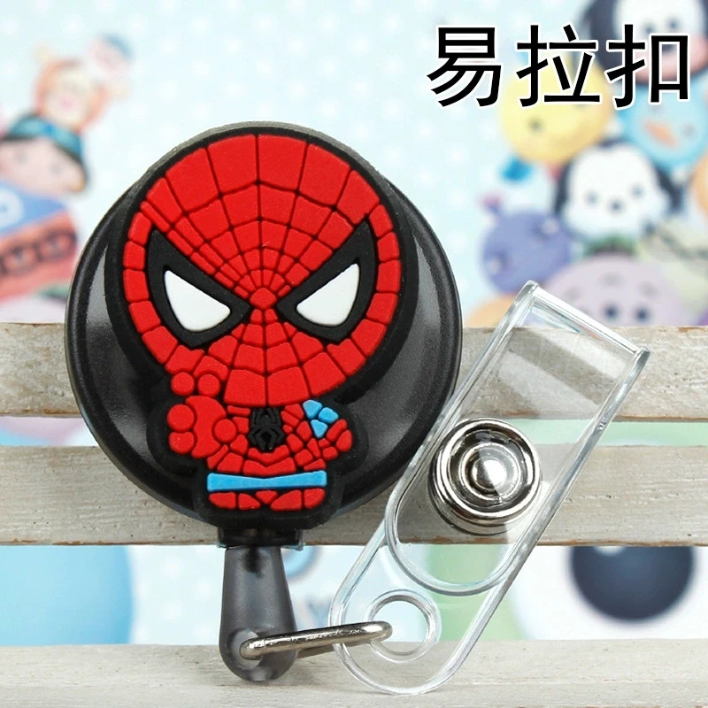 Marvel Spider-Man ID Card Holder Scalable Toggle Clip Employee Card Nurse Chest Card Student Bus Card Holder view 5