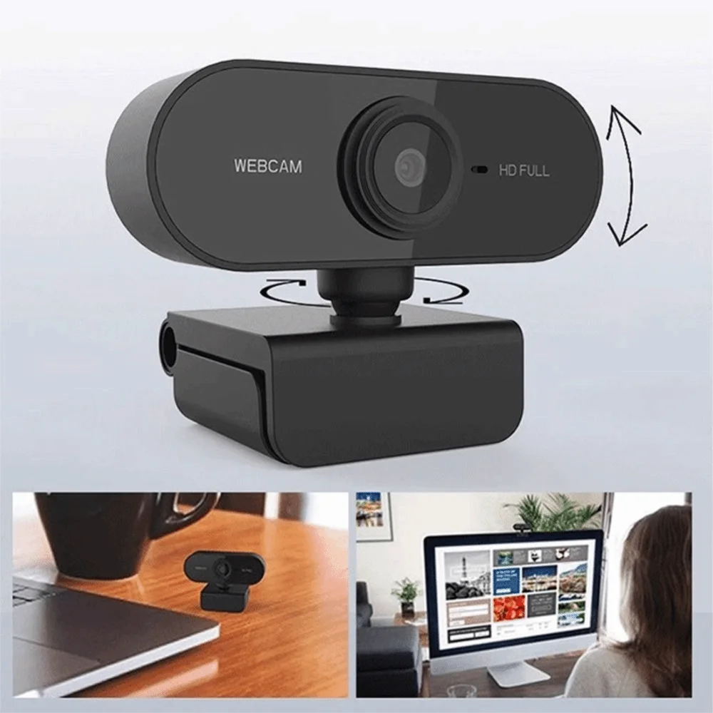 New 1080P HD Webcam USB with Microphone Computer Camera Plug and Play Mini Computer Webcam Live Work