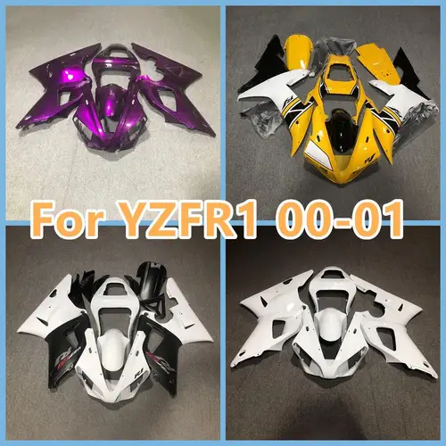야마하 YZF R1 2000 2001 100% 맞춤 페어링 키트, 사출 오토바이 페어링, ABS 차체 YZF-R1 20 21 바디킷, 무료 맞춤형 