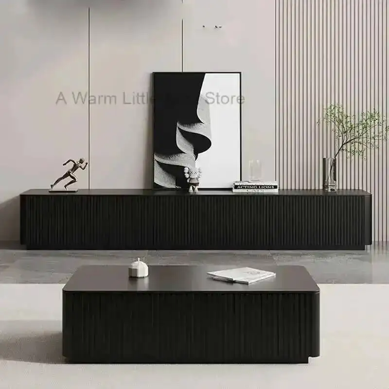 

Modern Filing Black Solid Tv Table Simple Wooden Tv Cabinet Modular Designer Compact Muebles Para El Hogar Trendy Furniture