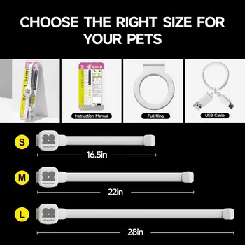 Mewoofun Light Up Dog Collar LED with USB Rechargeable Glow in The Dark Waterproof Dog Necklace with 6 Flashing Modes for Dogs 6