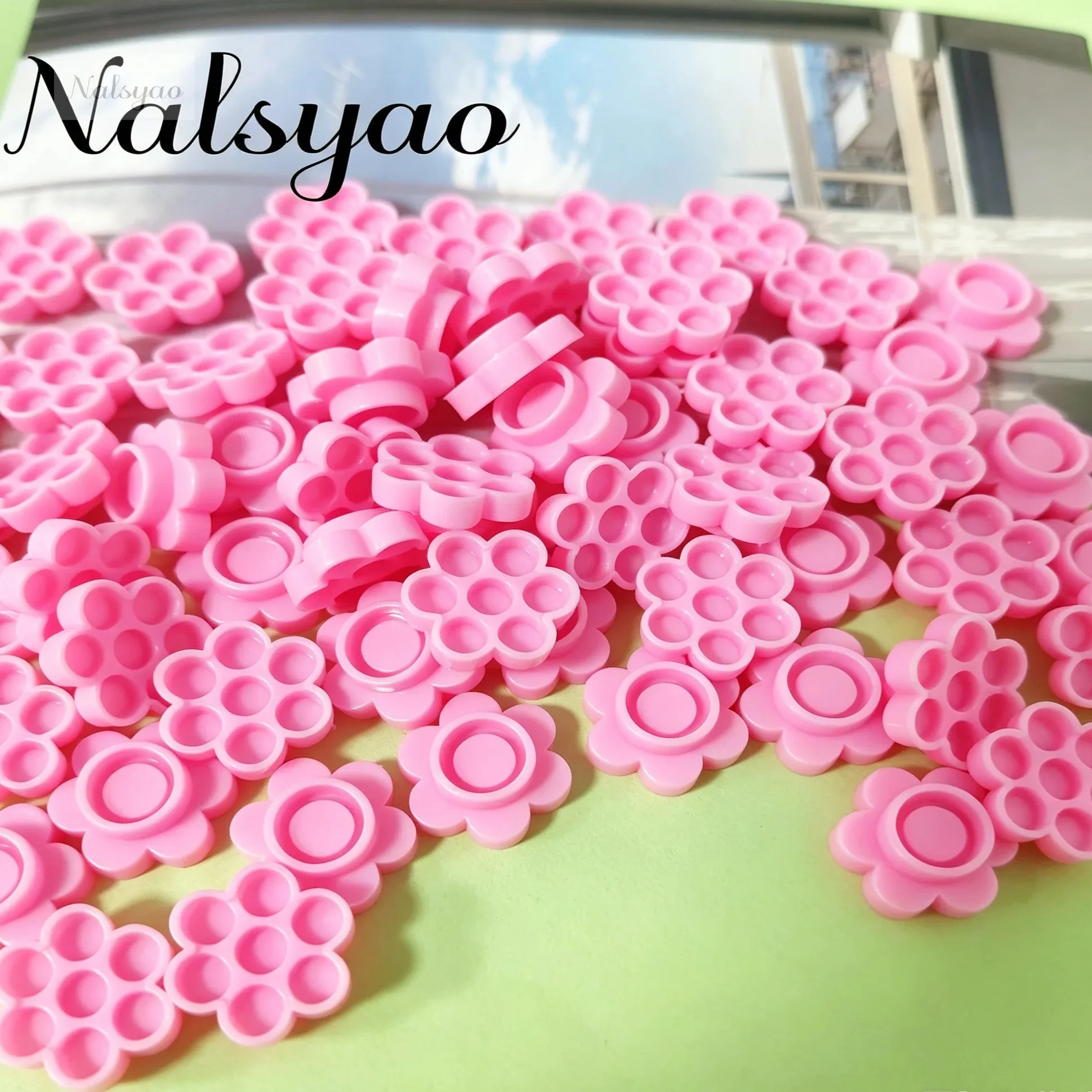 100Pcs Disposable Eyelash Extension Honeycomb Cup Glue Holder Plastic Stand Grafting Lashes Adhesive Tattoo Pigment Makeup Tool