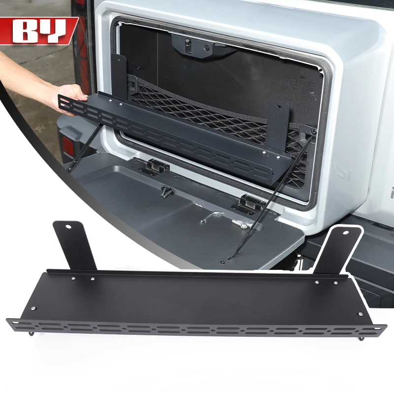 Car Tailgate Storage Box Divider For 2024 2025 Chery ICAR 03/Jaecoo J6 Carbon Steel + Aluminum Divider Storage Accessories Parts